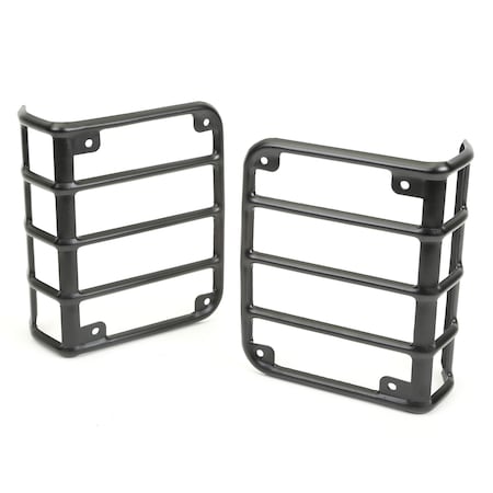 Rugged Ridge TAIL LIGHT EURO GUARDS, TEX. BLACK, 07-15 WRANGLER 11226.11